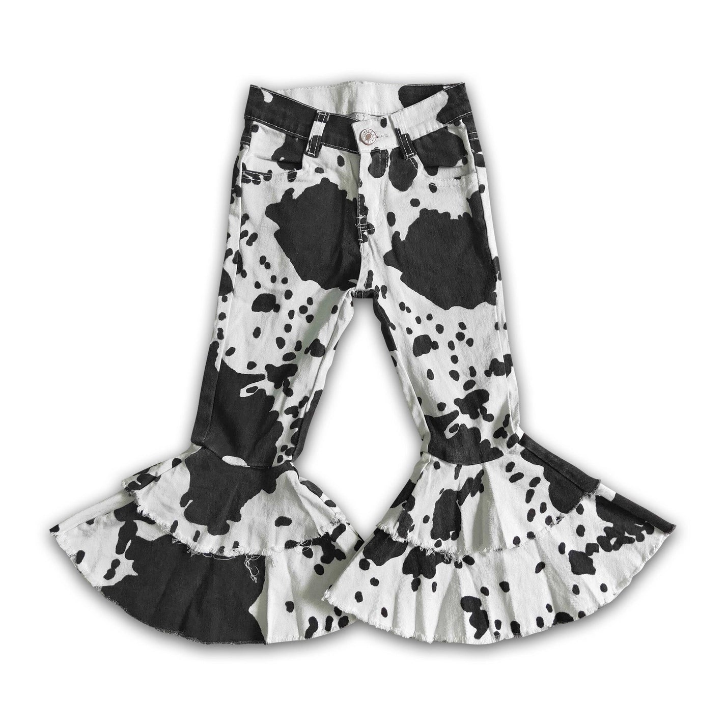 Cow Print Rodeo Bell Bottoms