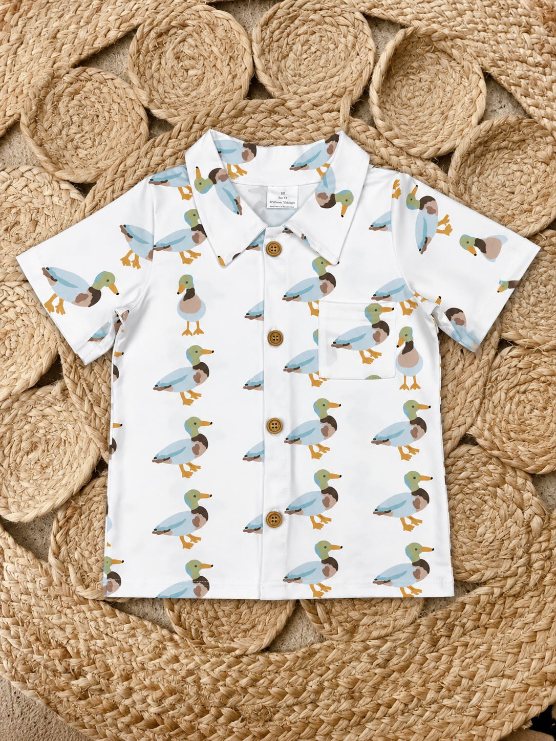 Ducks Button Up Boys Shirt