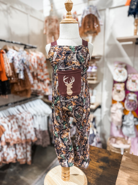 Boys Camo Hunting Overalls