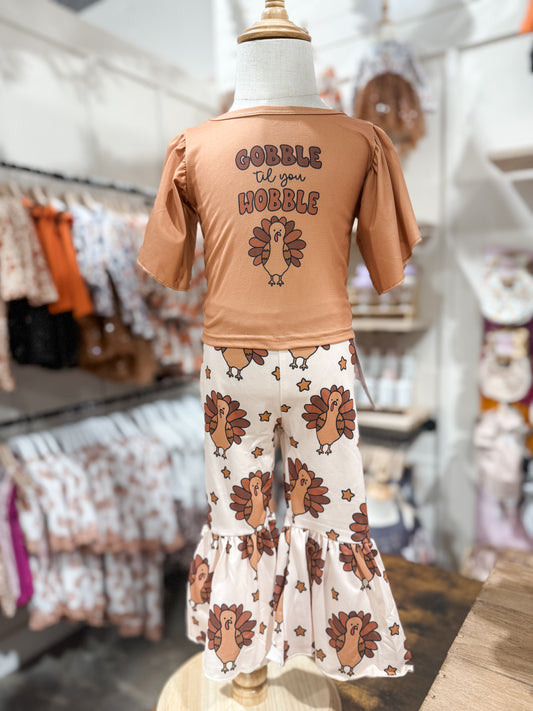Gobble Till' You Wobble 2pc Bellbottom Set