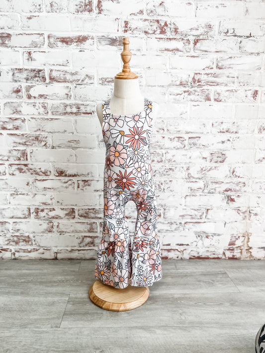 Floral Girls Romper