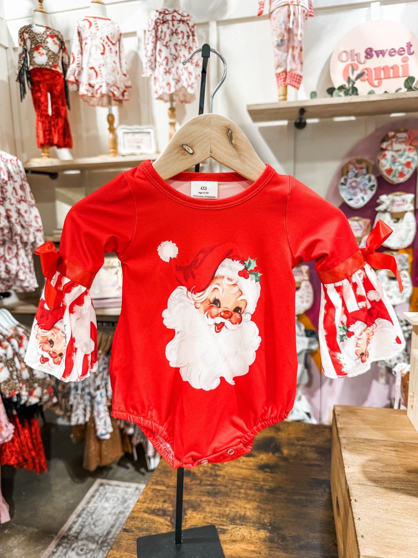 Santa Red Christmas Onesie