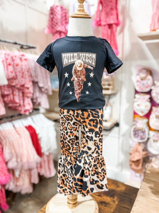 Wild West Leopard Print Bell Bottoms Rodeo Set