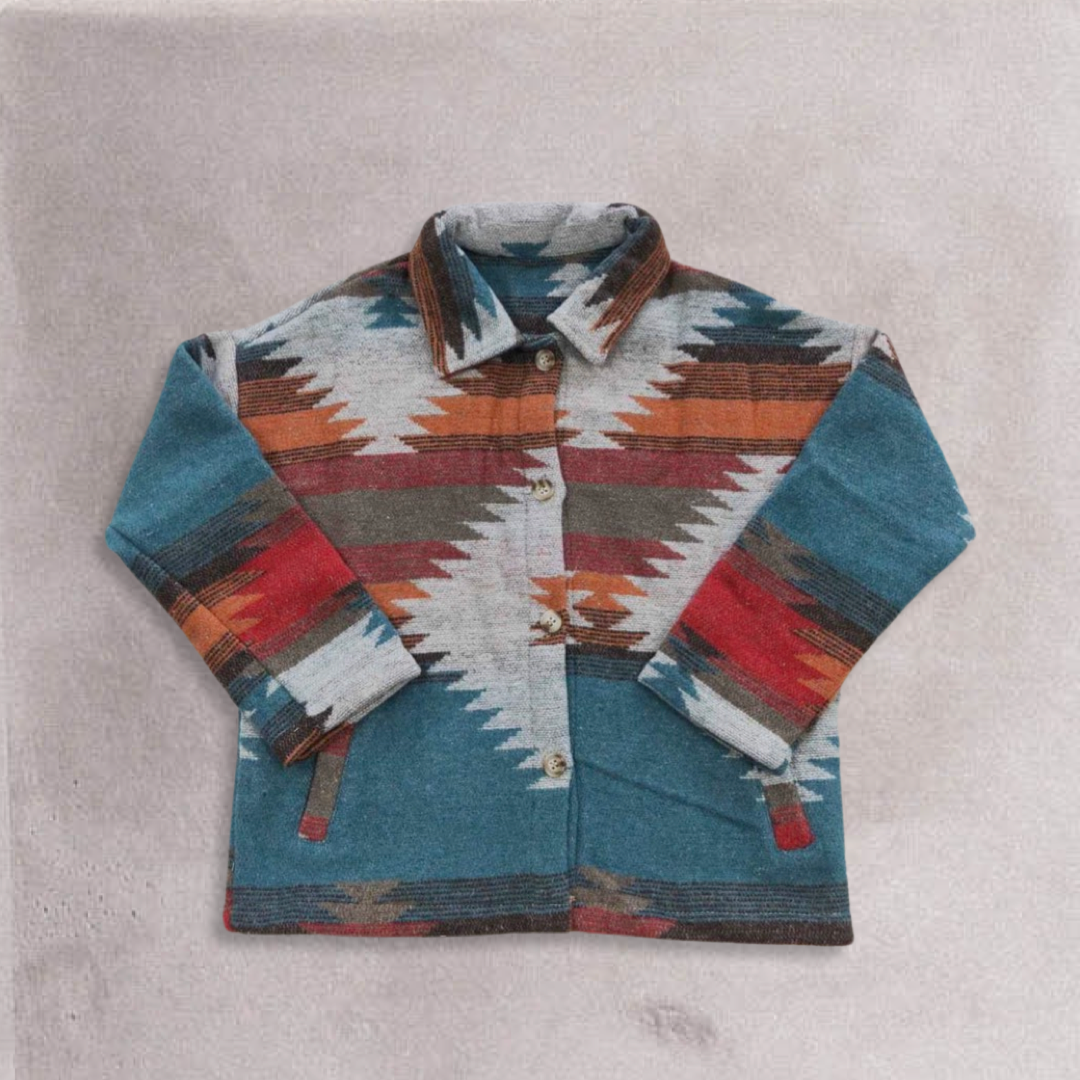 Western Aztec Blue Jacket
