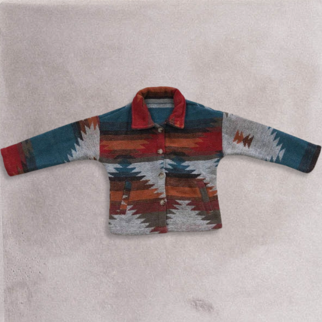Western Aztec Blue Jacket