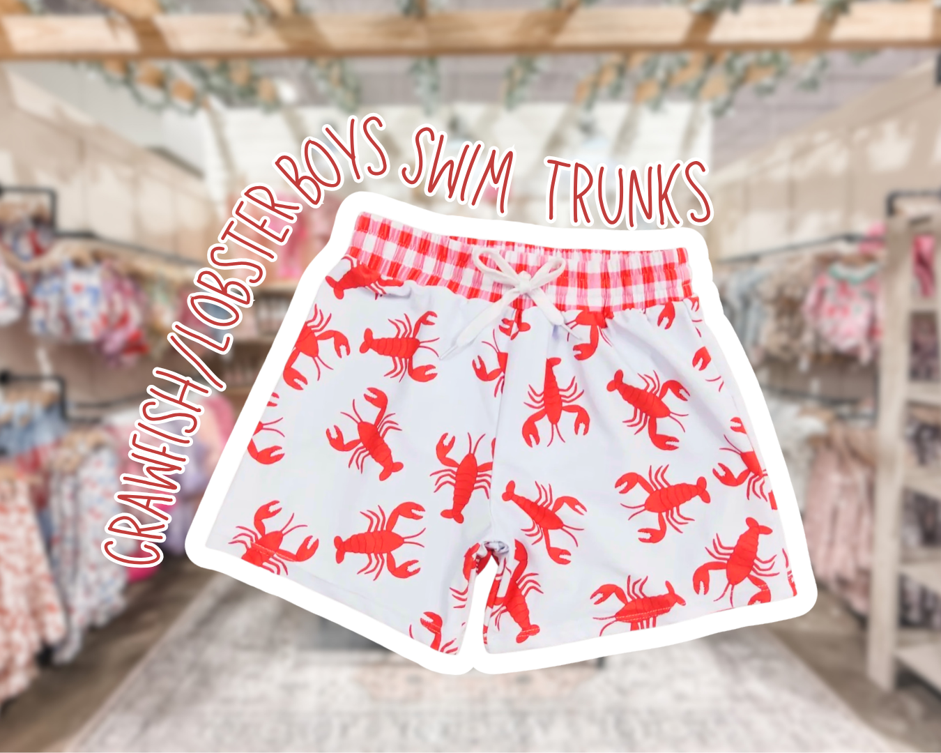 Boys Swim Trunks Crawfish
