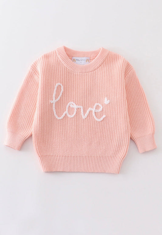 Valentine’s Day Hand Embroidered Sweater