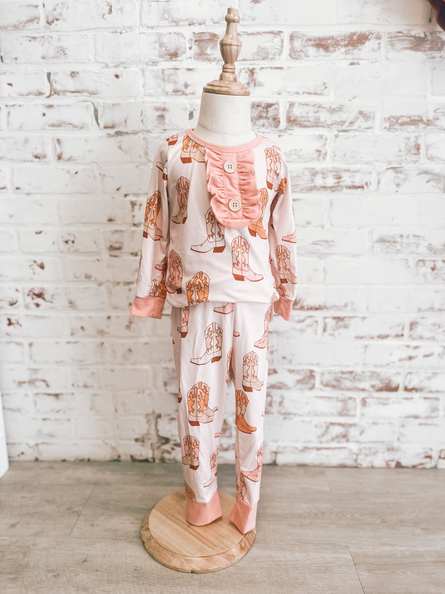 Pink Boots Pajama Set