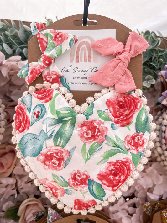 Floral Print Bibs