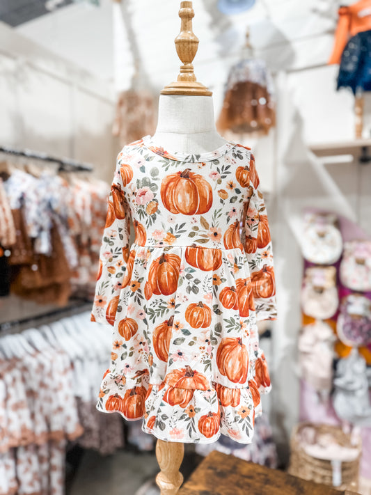 Girls Pumpkin Dress