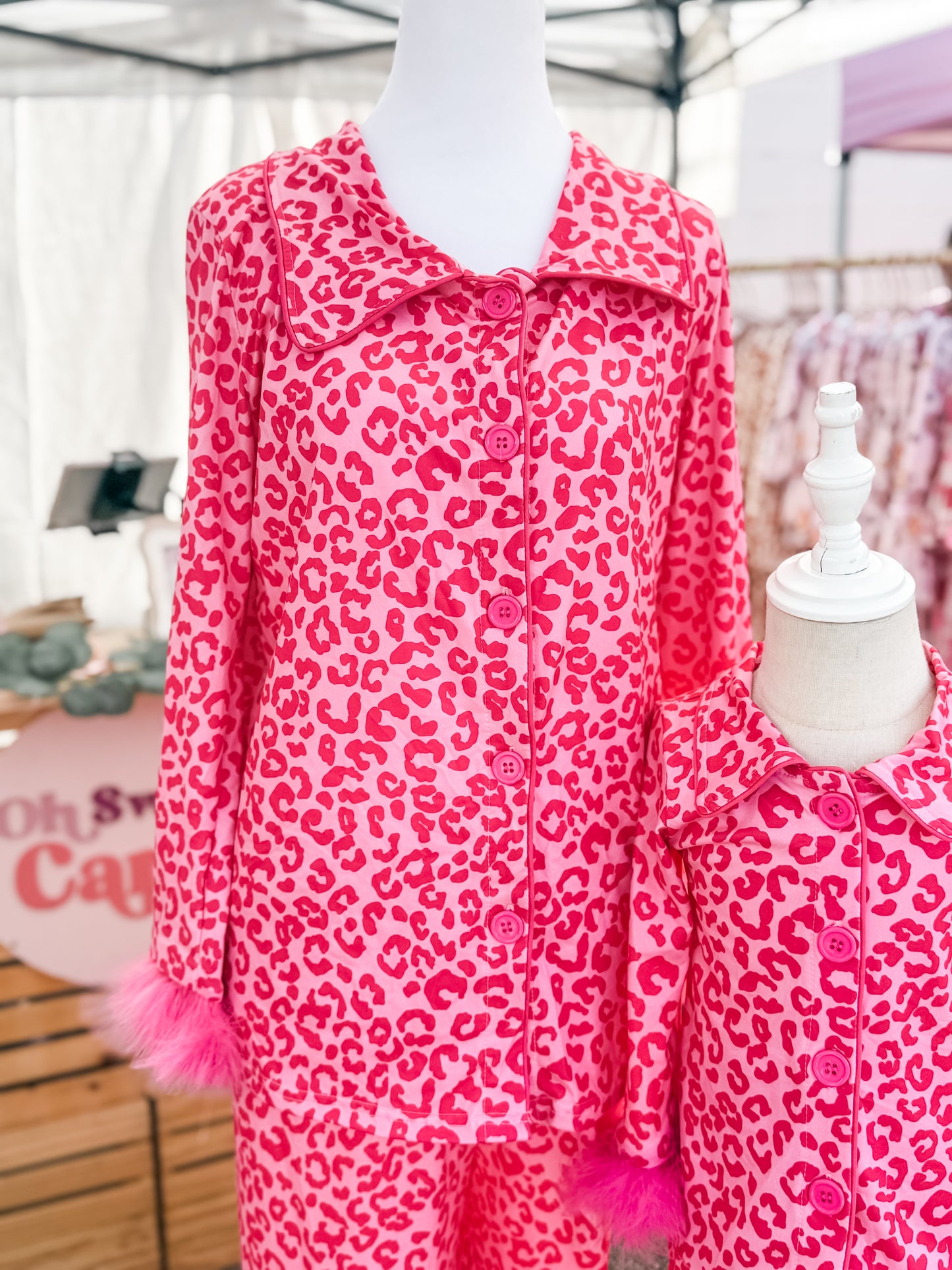 Adult Hot Pink Fluffy Pajamas