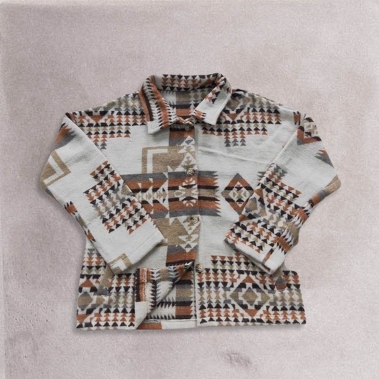 Western Aztec Brown Jacket