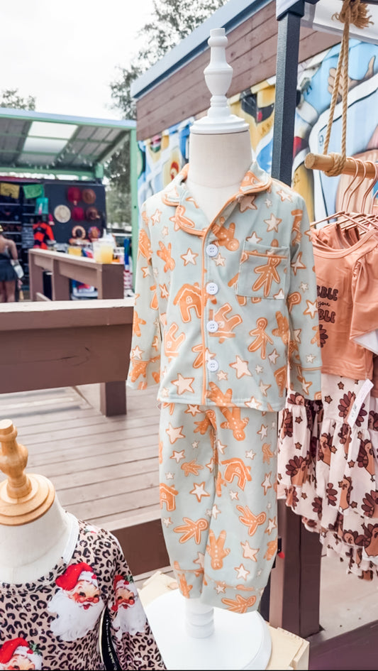 Gingerbread Silk Pajamas