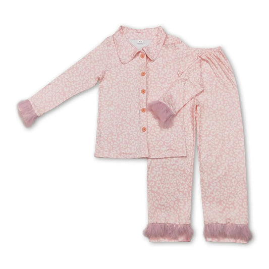 Adult Pink Fluffy Pajamas