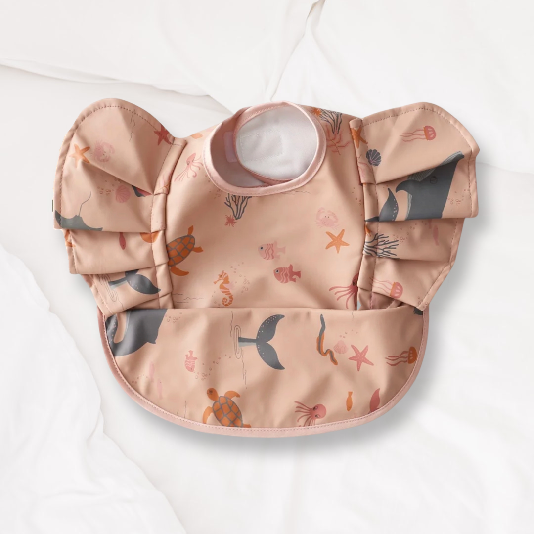 Bamboo Ruffle Bib Waterproof Ruffled Stylish Bibs – Oh Sweet Cami